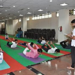International Yoga Day was celebrated on June 21, 2018 at the Vidyapeetha